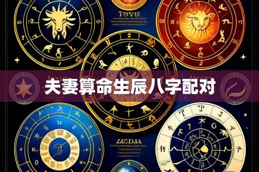 夫妻算命生辰八字配对