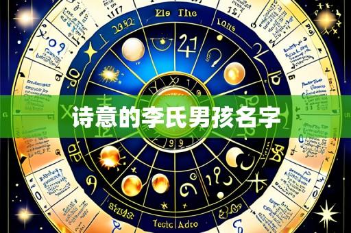诗意的李氏男孩名字