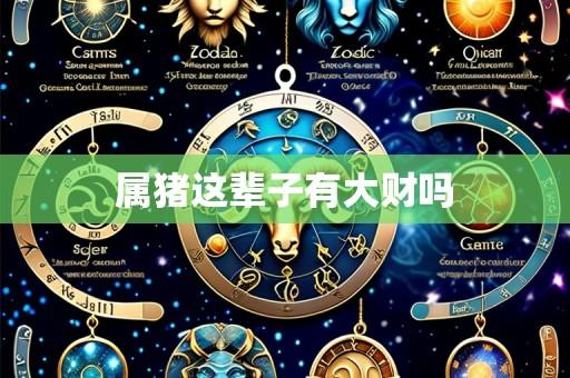 属猪这辈子有大财吗
