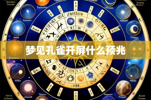 梦见孔雀开屏什么预兆