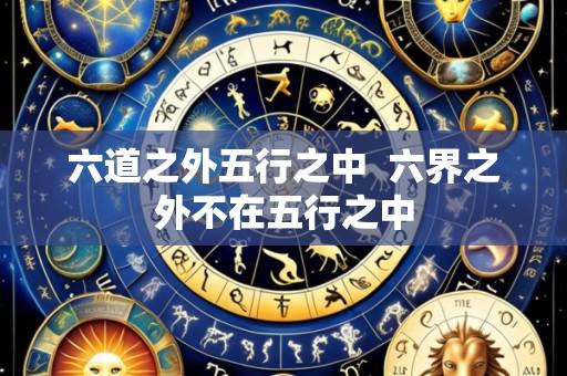 六道之外五行之中  六界之外不在五行之中
