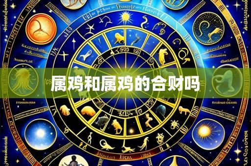属鸡和属鸡的合财吗