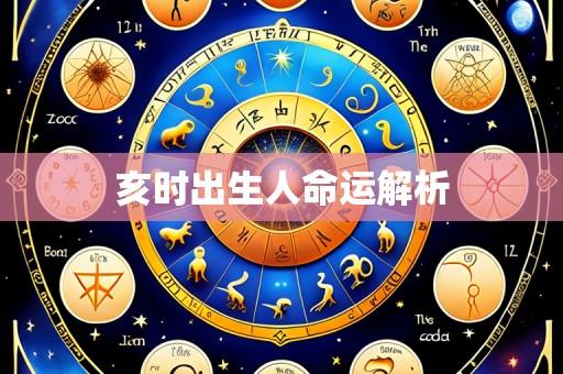 亥时出生人命运解析