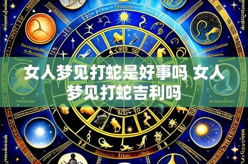 女人梦见打蛇是好事吗 女人梦见打蛇吉利吗