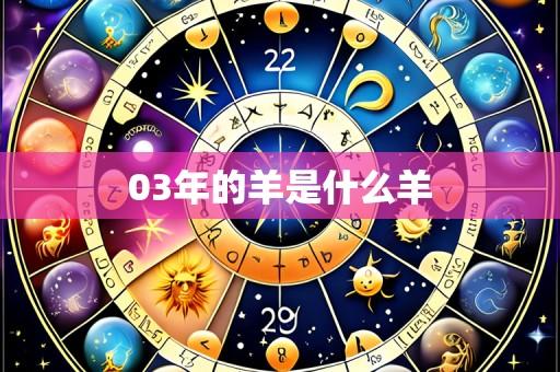 03年的羊是什么羊