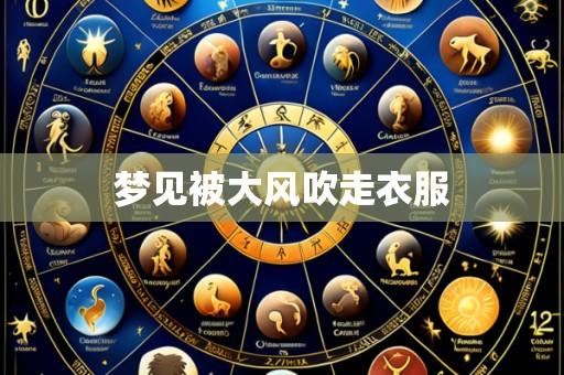 梦见被大风吹走衣服