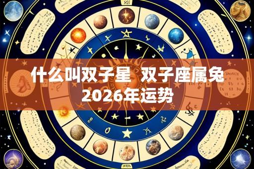 什么叫双子星  双子座属兔2026年运势