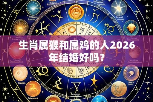 生肖属猴和属鸡的人2026年结婚好吗?