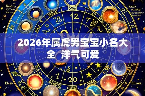2026年属虎男宝宝小名大全  洋气可爱