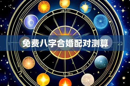 免费八字合婚配对测算