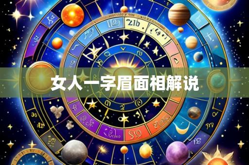 女人一字眉面相解说