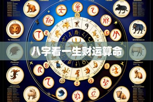 八字看一生财运算命