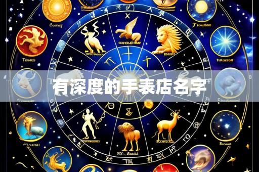 有深度的手表店名字