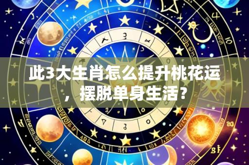 此3大生肖怎么提升桃花运，摆脱单身生活？