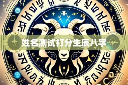 姓名测试打分生辰八字