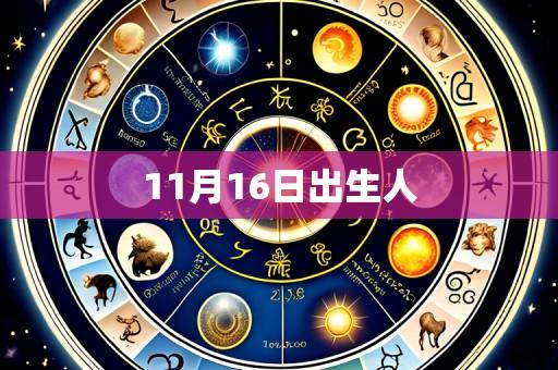 11月16日出生人