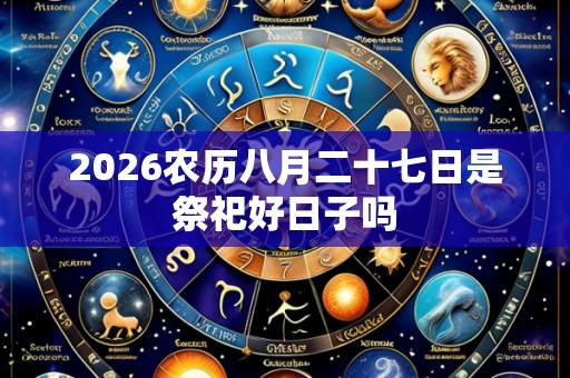 2026农历八月二十七日是祭祀好日子吗