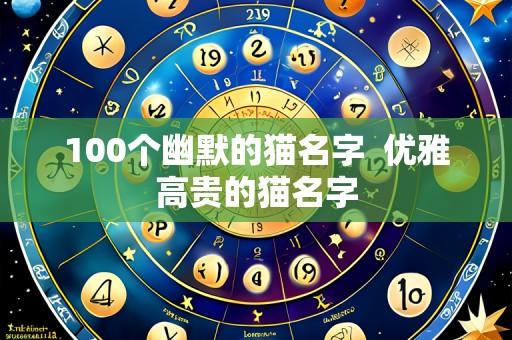 100个幽默的猫名字 优雅高贵的猫名字