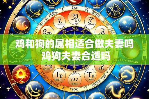 鸡和狗的属相适合做夫妻吗 鸡狗夫妻合适吗