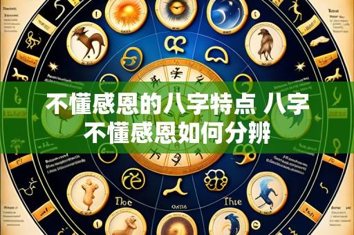 不懂感恩的八字特点 八字不懂感恩如何分辨