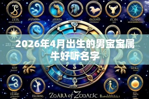 2026年4月出生的男宝宝属牛好听名字