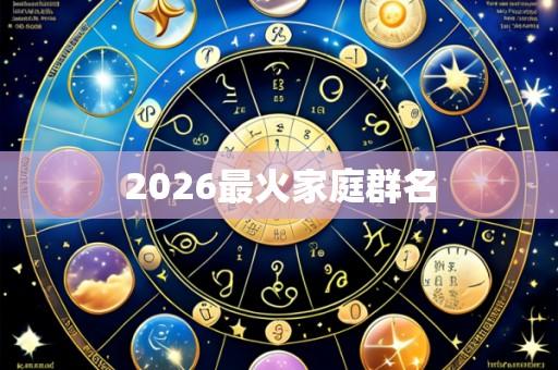 2026最火家庭群名