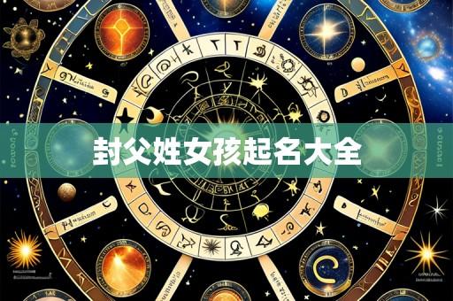 封父姓女孩起名大全