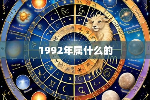 1992年属什么的