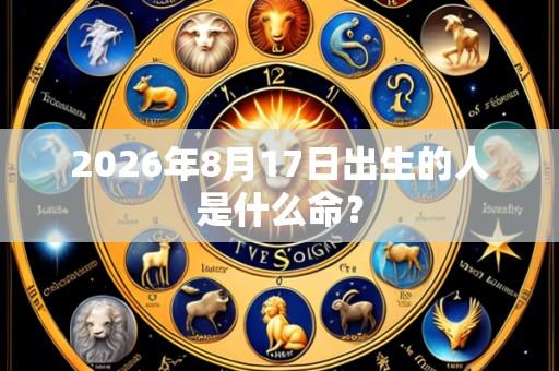 2026年8月17日出生的人是什么命？