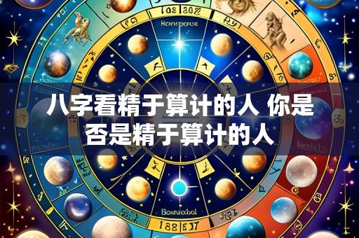 八字看精于算计的人 你是否是精于算计的人
