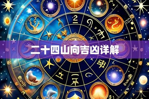 二十四山向吉凶详解