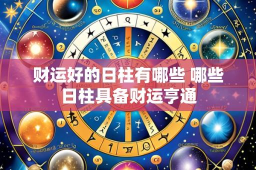 财运好的日柱有哪些 哪些日柱具备财运亨通