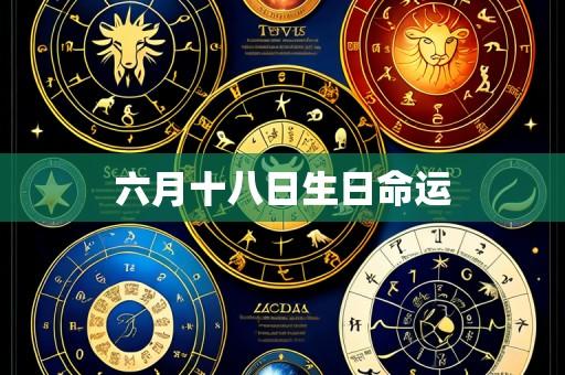 六月十八日生日命运