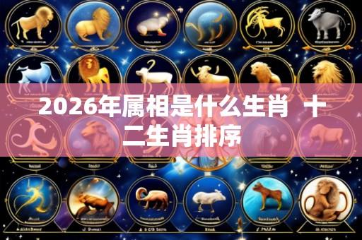 2026年属相是什么生肖 十二生肖排序