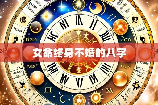 女命终身不婚的八字