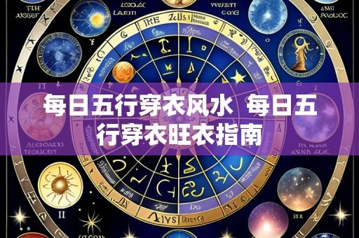 每日五行穿衣风水 每日五行穿衣旺衣指南