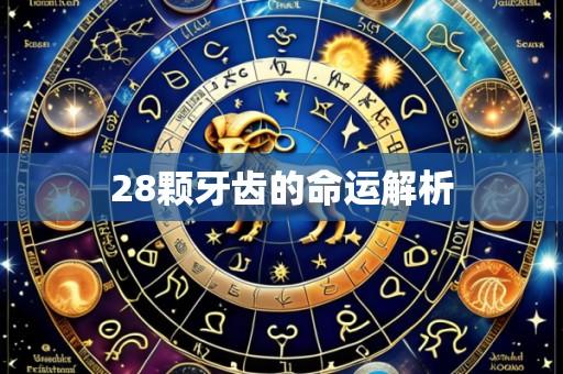 28颗牙齿的命运解析