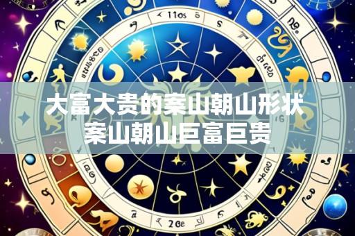 大富大贵的案山朝山形状 案山朝山巨富巨贵