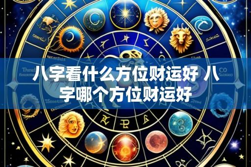 八字看什么方位财运好 八字哪个方位财运好