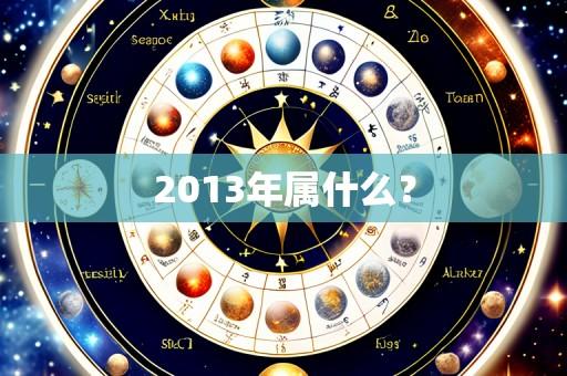 2013年属什么?
