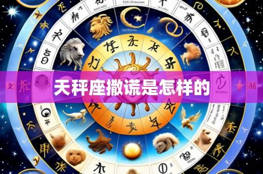 天秤座撒谎是怎样的