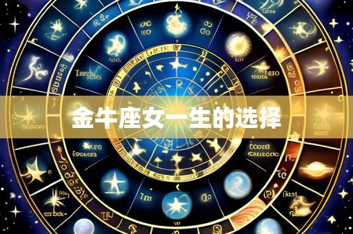 金牛座女一生的选择