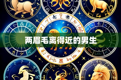 两眉毛离得近的男生