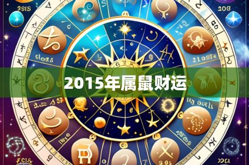 2015年属鼠财运