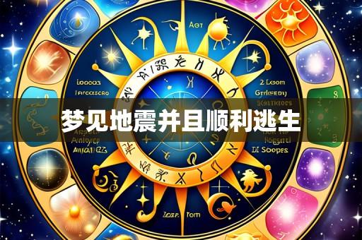 梦见地震并且顺利逃生