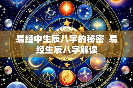 易经中生辰八字的秘密  易经生辰八字解读