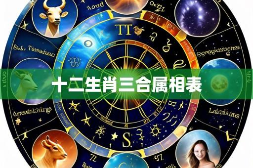 十二生肖三合属相表