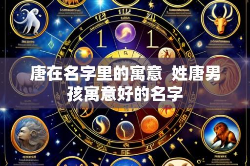 唐在名字里的寓意  姓唐男孩寓意好的名字