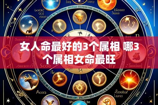 女人命最好的3个属相 哪3个属相女命最旺