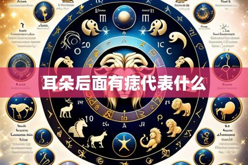 耳朵后面有痣代表什么